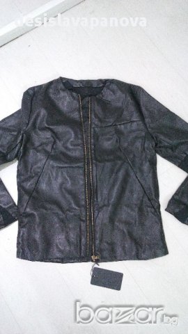 Кожено яке, снимка 4 - Якета - 13479550