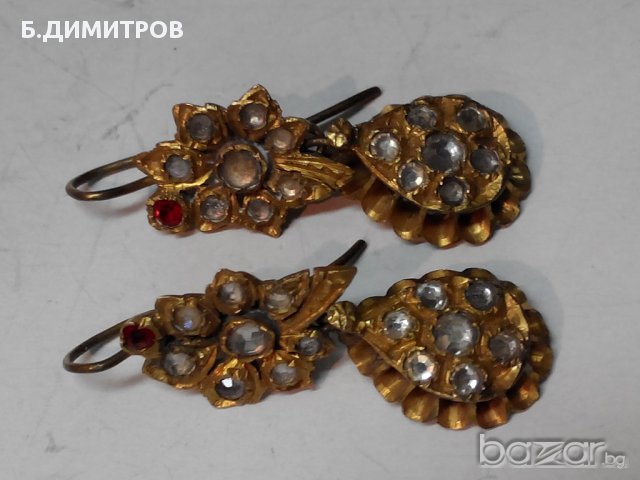Старинни дамски обици, снимка 6 - Обеци - 12389214
