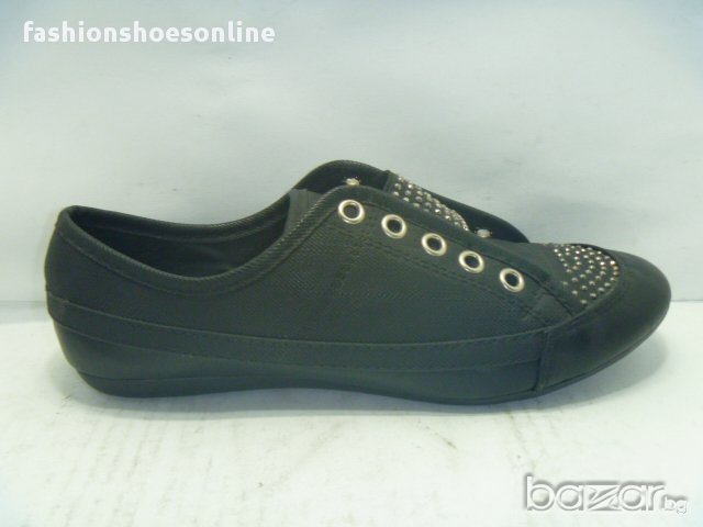Дам обувки ЕSTINTA46 koжа камъни ластик, снимка 1 - Дамски ежедневни обувки - 13957991
