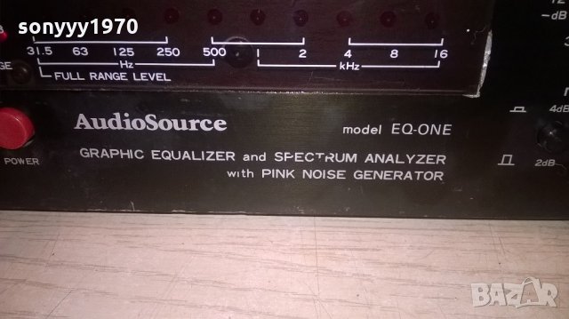audiosource eq-one stereo equalizer made in japan-внос швеицария, снимка 12 - Ресийвъри, усилватели, смесителни пултове - 22193278