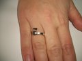 сребърен пръстен "кибритена клечка", снимка 2