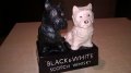 black&white scotch wisky-15x15x9см-внос франция, снимка 3