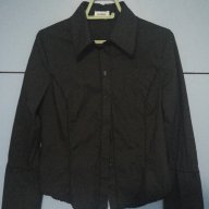 Черна риза с дълъг ръкав, снимка 1 - Ризи - 16866954