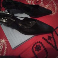 Продавам дамски черни обувки, снимка 2 - Дамски обувки на ток - 14252584