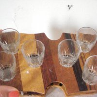 Стар комплект чаши с цигулка, снимка 6 - Антикварни и старинни предмети - 26042849
