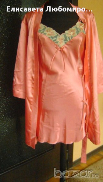 нощница и халат сатен, снимка 1