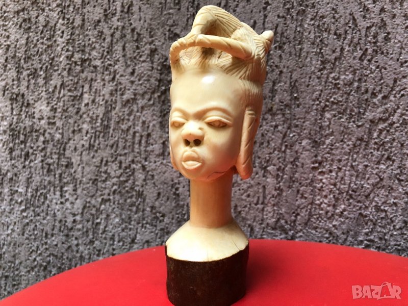 Слонова кост изящна женска фигура-700 гр., снимка 1