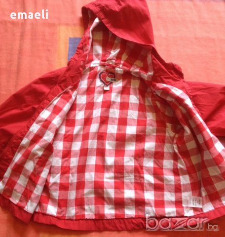 Червено яке пролет-лято-есен на Next за 3-4 г, снимка 5 - Детски якета и елеци - 11165090