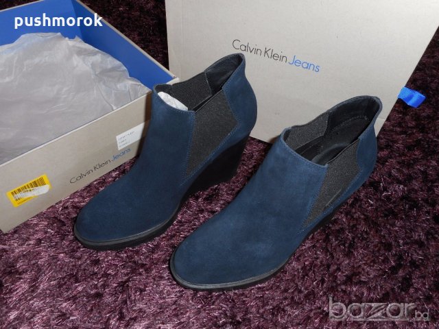Calvin Klein Jeans Sydney suede, снимка 3 - Дамски боти - 19989844
