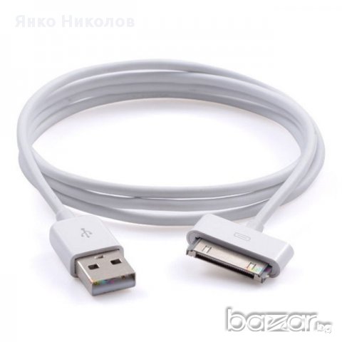 Нов USB Datа Кабел за iPhone 4 - 1 метър, снимка 1 - USB кабели - 10789690