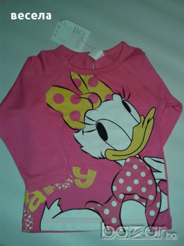 Детска блуза за момиче с дълъг ръкав, цвят циклама, снимка 2 - Бебешки блузки - 9871357