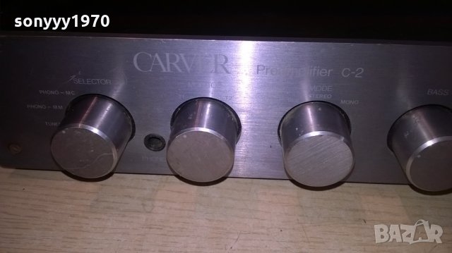 USA-carver c-2 preamplifier-made in u.s.a.120volts-внос швеицария, снимка 11 - Ресийвъри, усилватели, смесителни пултове - 22535095