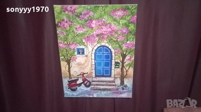 картина маслени бои върху платно-11-40х30см, снимка 5 - Други ценни предмети - 21981767