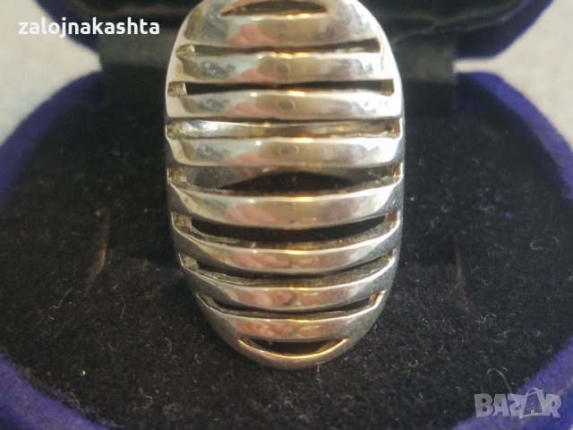 Сребърен пръстен-7,65гр/925, снимка 5 - Пръстени - 25249544