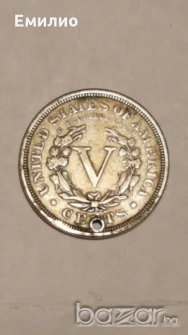 USA 5 Cents Nickel 1883 w/cents, снимка 4 - Нумизматика и бонистика - 20069668