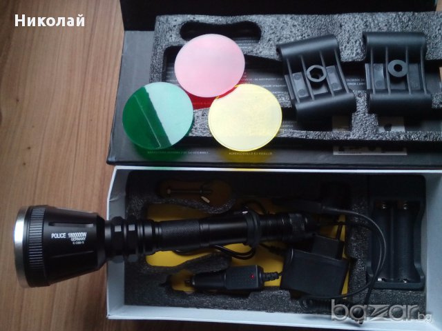 Фенер за лов BL-Q2888-T6 CREE с два акумулатора, снимка 4 - Екипировка - 15976127