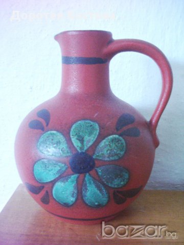Стари глинени съдове - стомна и ваза, снимка 9 - Антикварни и старинни предмети - 10400760