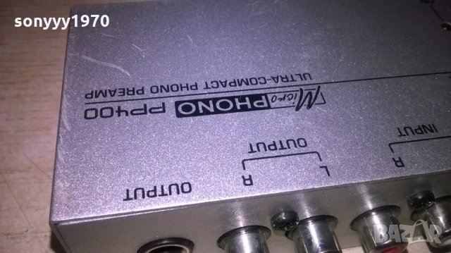 behringer pp400 ultra-compact phono preamp-внос швеция, снимка 9 - Ресийвъри, усилватели, смесителни пултове - 25722011