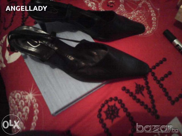 Продавам дамски черни обувки, снимка 2 - Дамски обувки на ток - 14252584