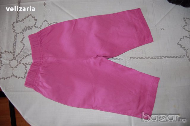 Розово панталонче с подарък блузка 9м, снимка 4 - Бебешки блузки - 16674175