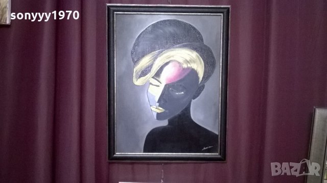 картина с рамка-каширано платно-маслени бои-4-45х35см, снимка 3 - Колекции - 21977577