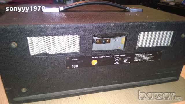 wem sl 100 amplifier-watkins electronic music ltd london england, снимка 16 - Ресийвъри, усилватели, смесителни пултове - 9352791