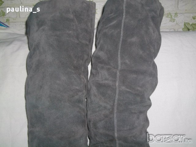 Дамски чизми от естествена кожа и велур, снимка 9 - Дамски ботуши - 16543726