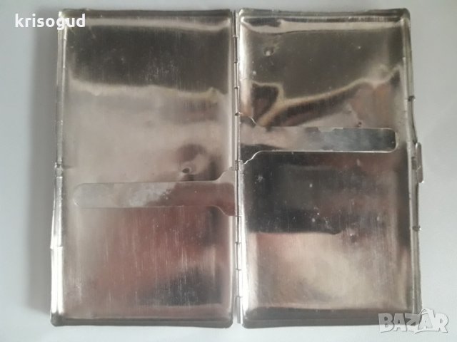 Стилна сребриста табакера с красиви арабски орнаменти / 100 мм. циг. , снимка 7 - Табакери - 25750356