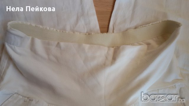 Летен бял панталон и за бременни, снимка 4 - Панталони - 14785134