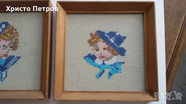 2 КРАСИВИ ГОБЛЕНА - МОРЯЧЕТА, МОМЧЕ И МОМИЧЕ, снимка 6 - Гоблени - 22311018