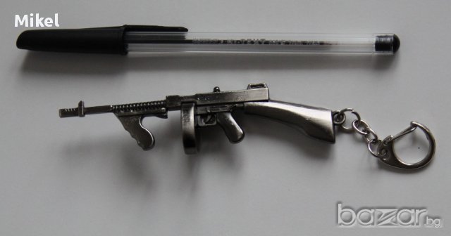 Метален ключодържател Томи Гън Machine Gun Thompson Miniature Weapon, снимка 4 - Други - 14099973