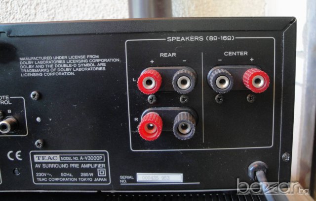 ★ █▬█ █ ▀█▀ ★ Качествен и мощен комплект TEAC AV 3000P и TEAC AV 3000M, снимка 6 - Ресийвъри, усилватели, смесителни пултове - 7500461