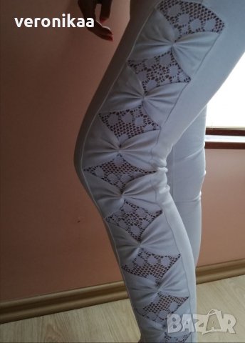 NEW!! Елегантен панталон с панделки, снимка 5 - Панталони - 24301363