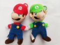 Супер Марио SUPER Mario Луиджи малка плюшена играчка ключодържател, снимка 1 - Плюшени играчки - 25886287