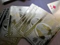 Тесте златни карти за игра с 24 карата златно покритие-пластик, снимка 10