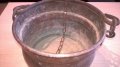 Медно котле с дръжка и синджир 30/18см-внос швеицария, снимка 10