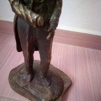 Бронзова скулптура статуетка Орфей подписана, снимка 3 - Антикварни и старинни предмети - 26129419