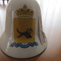  Порцеланова камбанка-5 см-сувенир от Улан Уде-Русия, снимка 2 - Други ценни предмети - 21135265