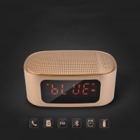 gt-1 Bluetooth настолен часовник с радио, аларма, USB и карта памет, снимка 5 - Друга електроника - 23449952