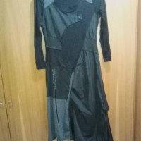 рокля в черно и тьмносиво, снимка 1 - Рокли - 25212906