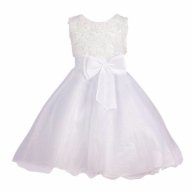 детска официална празнична обемна рокля бяла с пандела кръщене , снимка 2 - Детски рокли и поли - 16164783
