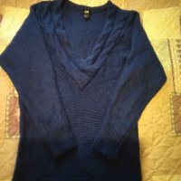 Пуловер H&M в тъмно синьо. Намаление!, снимка 3 - Блузи с дълъг ръкав и пуловери - 23656570