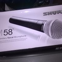 shure sm58-microphone-комплект с кабел и кутия, снимка 2 - Микрофони - 19748335