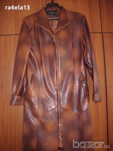Дамско кожено манто, снимка 1