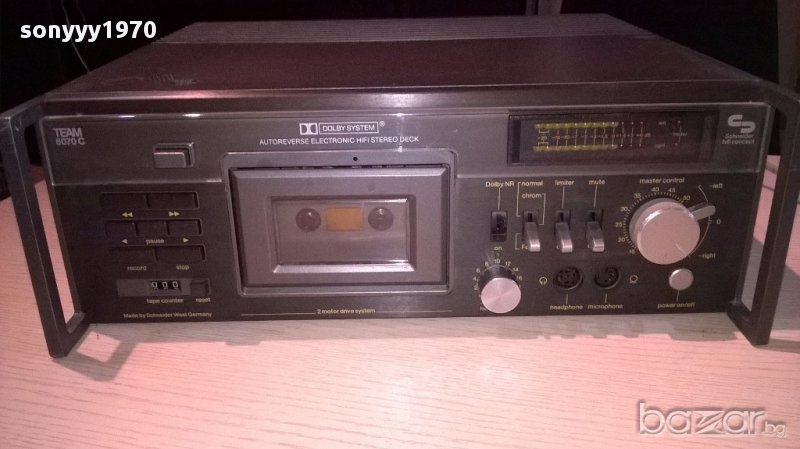 ★schneider team 6070c-hi-fi deck-внос швеицария, снимка 1