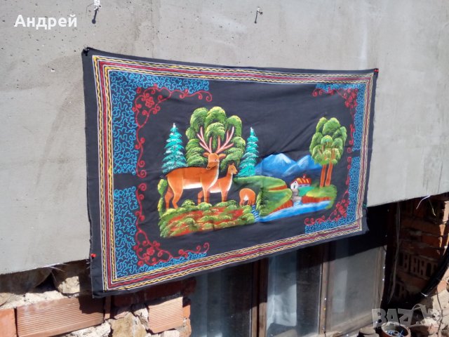 Старинен ковьор,покривка за стена #70, снимка 2 - Антикварни и старинни предмети - 24813477