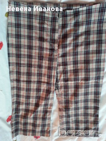 Панталон дамски летен - бермуди, на квадрати, снимка 2 - Къси панталони и бермуди - 15007926
