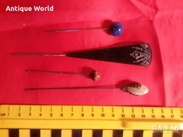 Лот Стари Игли ,Накит Полускъпоценни Камъни , Седеф Цирконий, снимка 6 - Антикварни и старинни предмети - 22811729