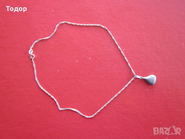 Прекрасно сребърно колие медальон 925, снимка 6 - Обеци - 22692579