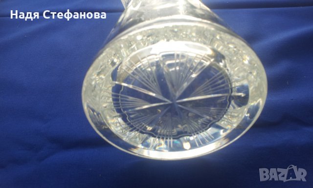 Кристална ваза с форма на пясъчен часовник , снимка 8 - Вази - 25562908